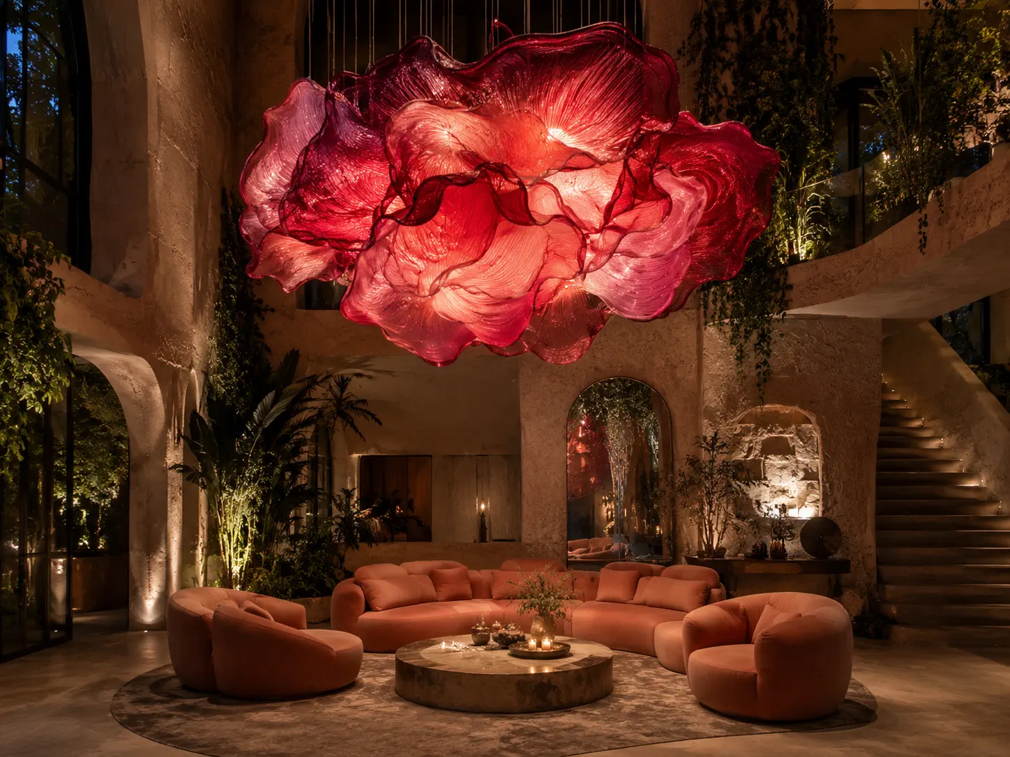 A digital interior design portfolio open on a laptop and phone