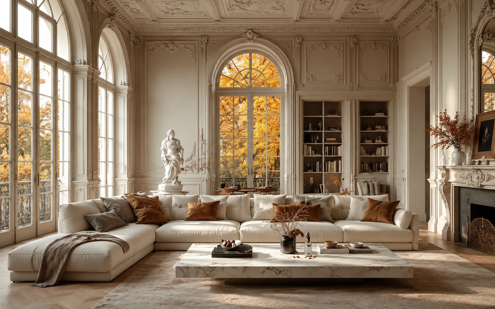 A young interior design business owner presenting a scheme to a client