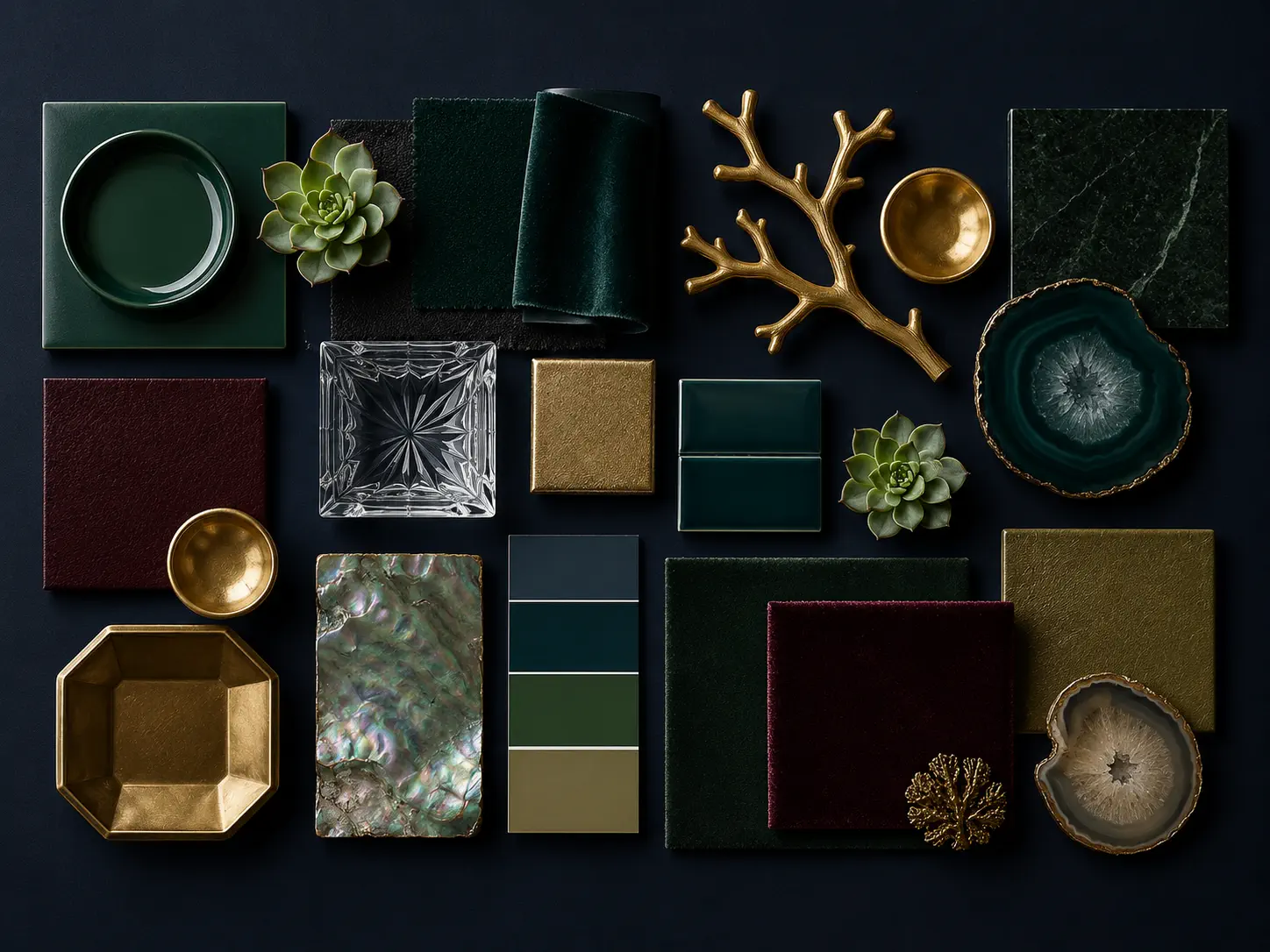 Interior design website examples across home, about and contact pages