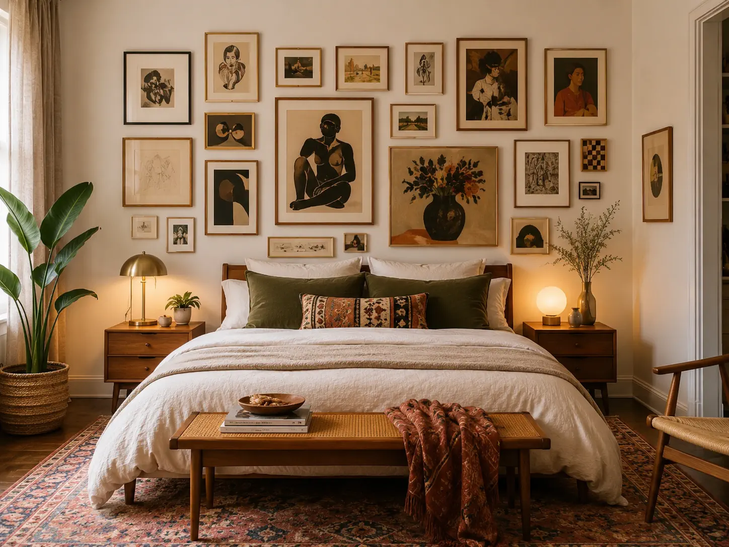Reviewing an interior design portfolio before publishing