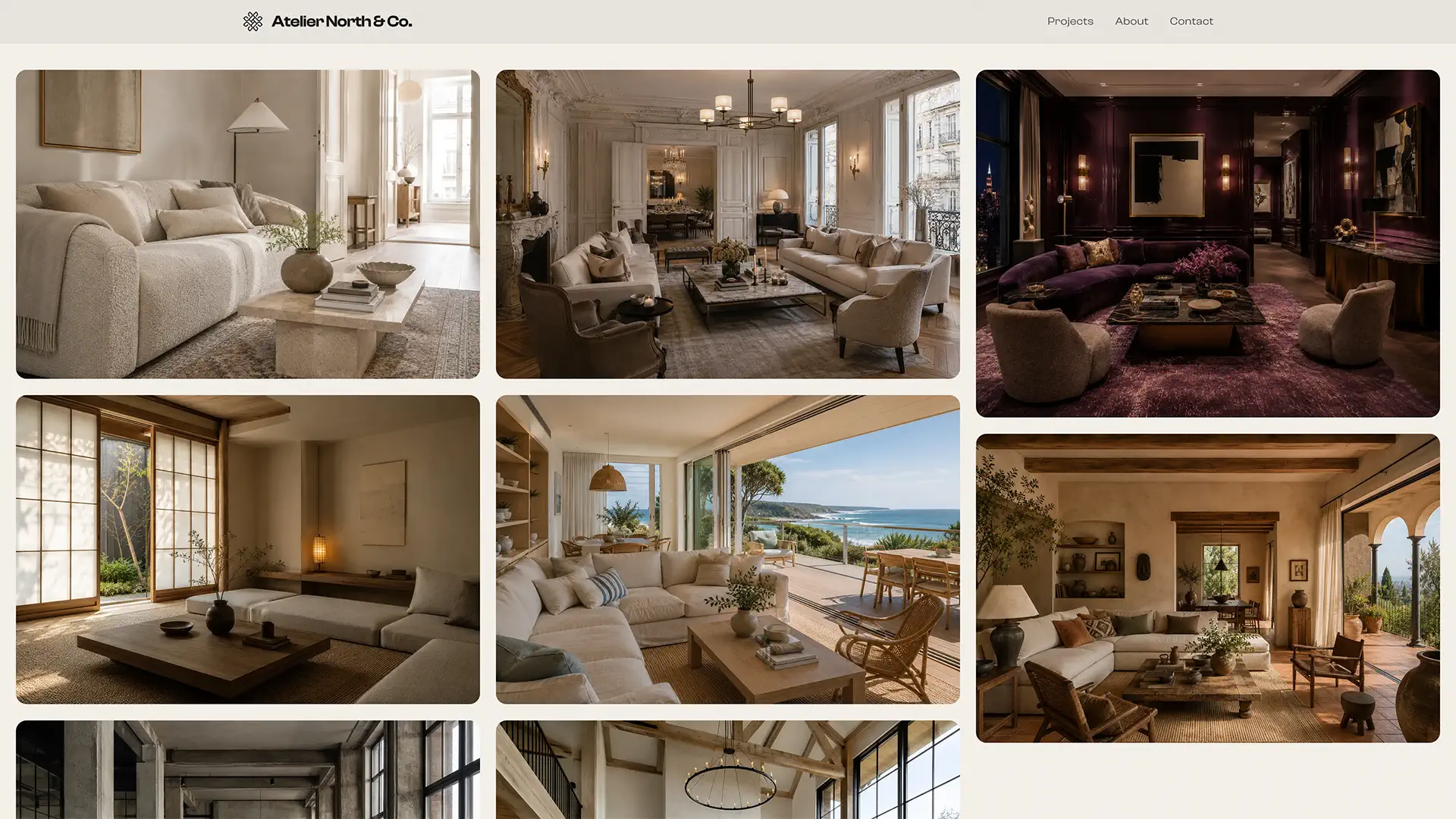 Masonry gallery layout preview