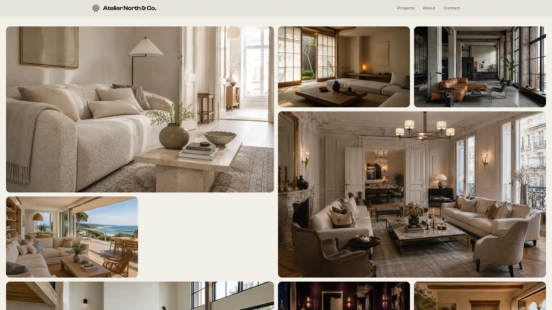 Bento Grid gallery layout preview
