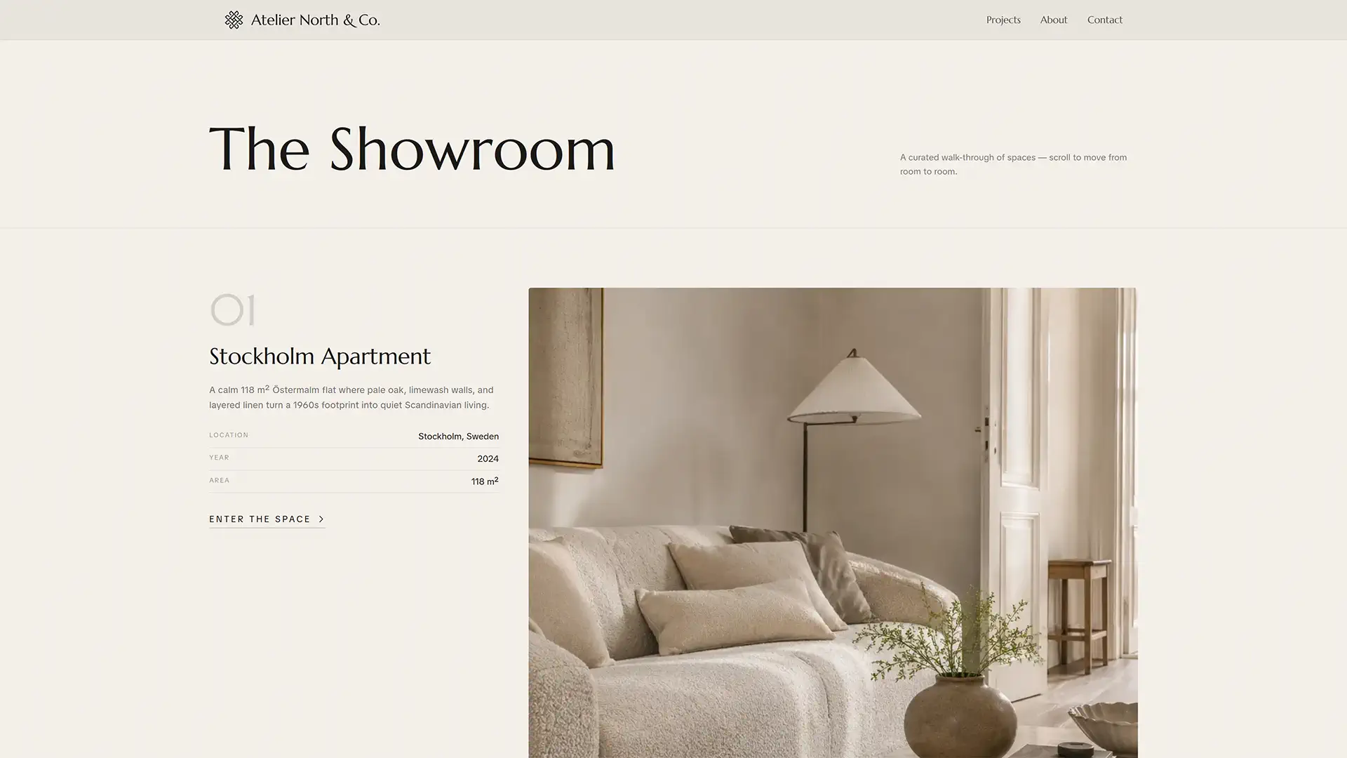 Showroom gallery layout preview