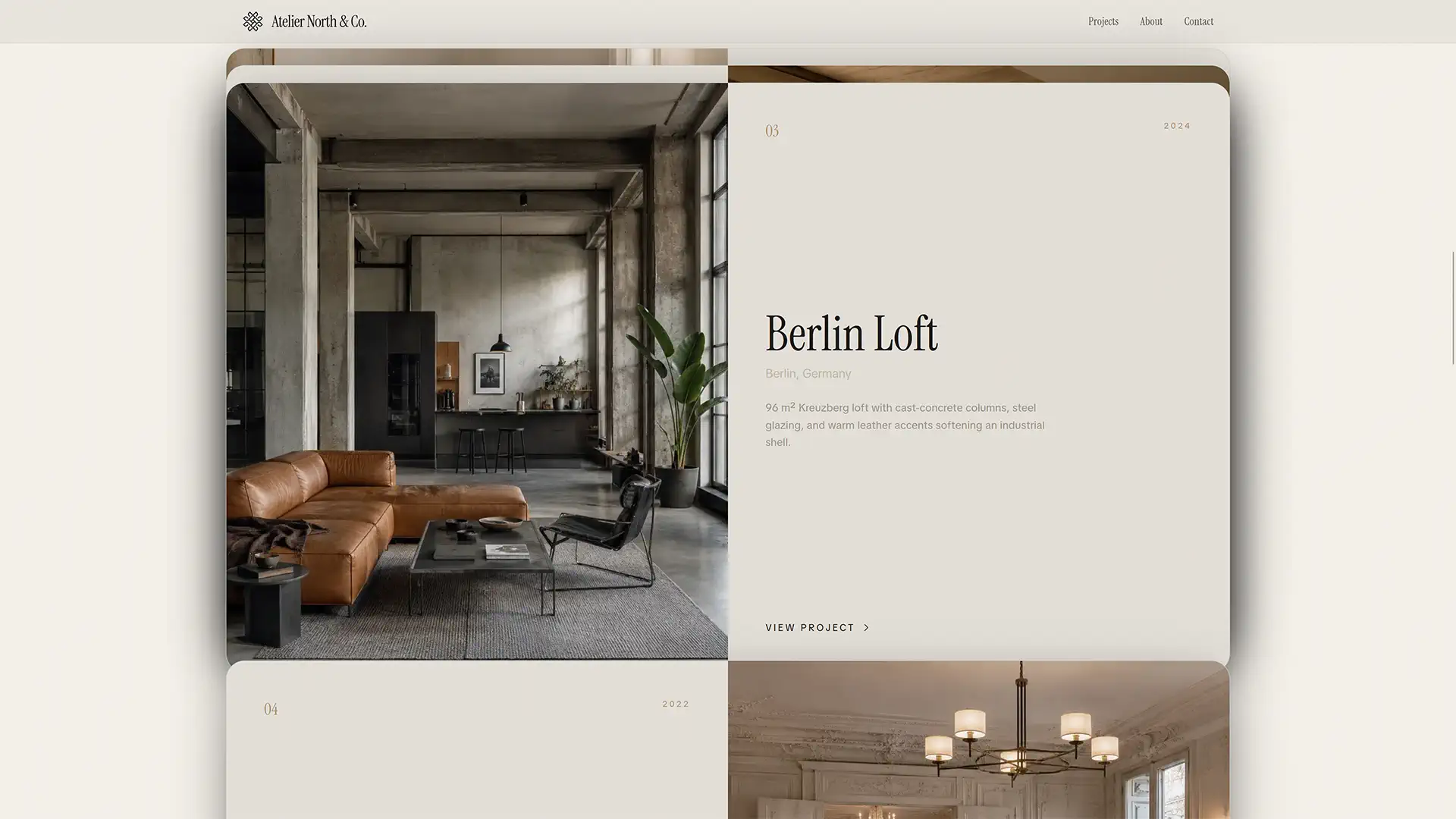 Stack gallery layout preview
