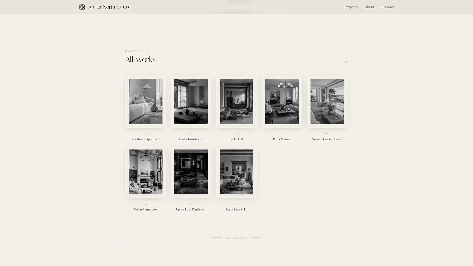 Frame gallery layout preview